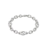 Bracciale Gucci Donna Interlocking G in Argento YBA627068002019 - YBA627068002019